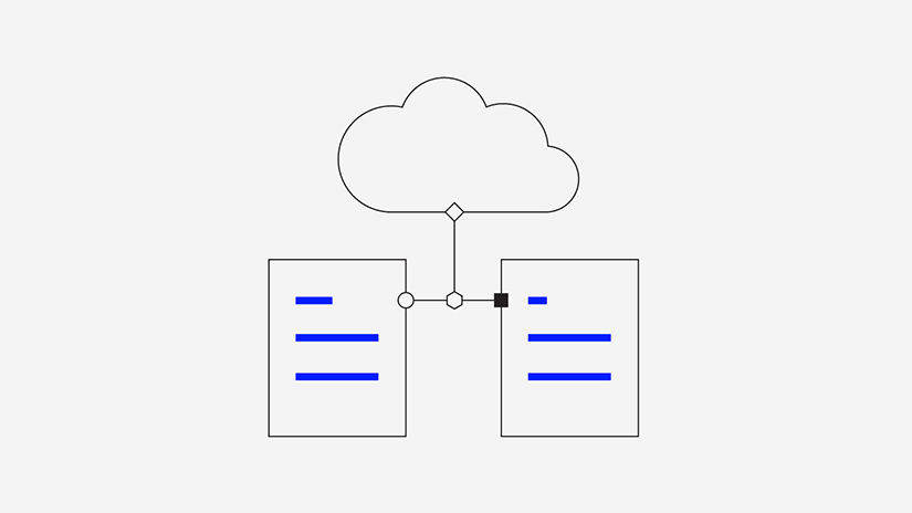 Illustration of research being compiled into an enhanced due diligence report