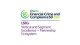 Chartis Financial Crime and Compliance 50, 2025 - LSEG Vertical and Segment Excellence - Partnership Ecosystem
