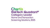Chartis RiskTech Quadrant Category Leader Name and Transaction Solutions, 2025